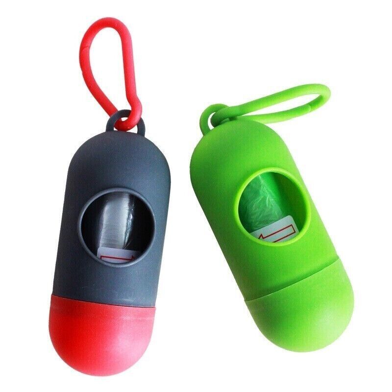 Pet Poop Bag Dispenser Waste Disposable Clean Poo Holder Pick-Up Puppy Garbage