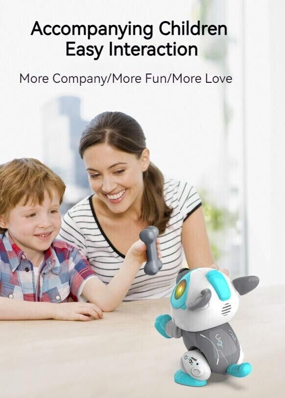 Kid Voice Activated Sound Touch Sensitive Children Accompany Robot Dogs Gift