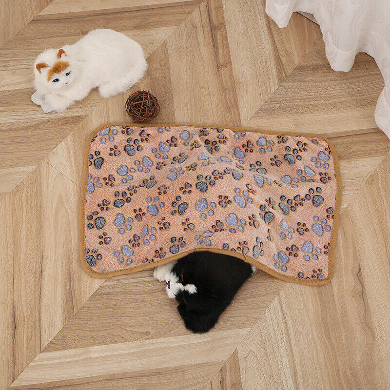 Pet Comfortable Four Seasons Warm Coral Velvet Blanket Dog Kennel Cat Kennel Mat