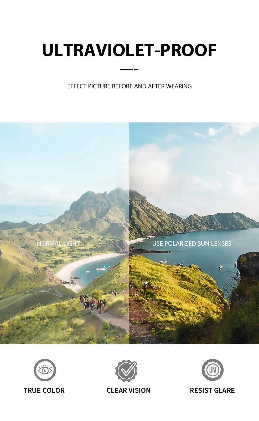 Women Square Flat Top Oversized Outdoor Sport Cycling UV400 Polarized Sunglasses # P0110