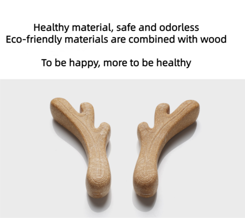 New Pet Molar Stick Wood Plastic Antler Bite Resistant Boredom Dog Toys
