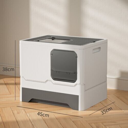 Simple Cleaning Drawer Type Pet Toilet Fully Anti-Splash Enclosed Cat Litter Box