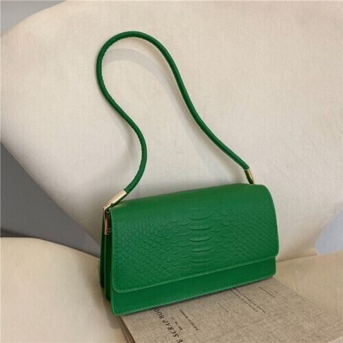 Women's Fashion Crocodile Print One Shoulder Retro Underarm Bag Fashion Bag