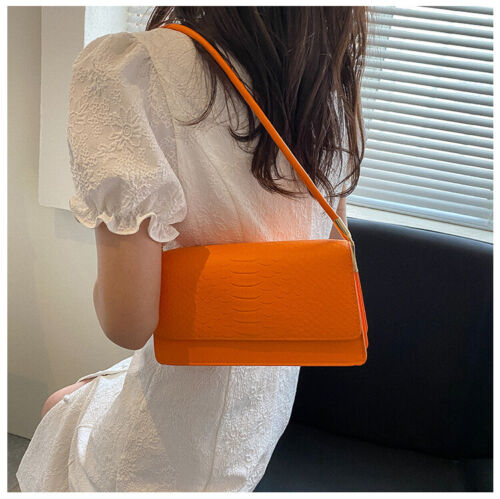 Women's Fashion Crocodile Print One Shoulder Retro Underarm Bag Fashion Bag