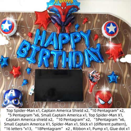Cartoon Children's Birthday Banquet Scene Layout Birthday Balloon Set Decoration