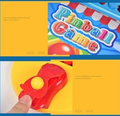 Mini Pinball Game Indoor Table Games Shooting Desktop Toy Set Kids Boys Gift