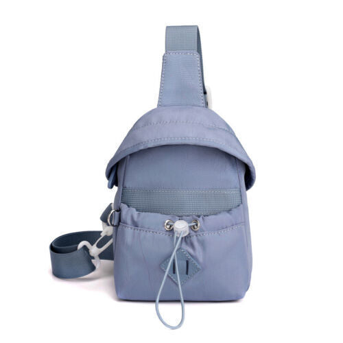 Waterproof Nylon Crossbody Lightweight Chest Bag Portable Single Shoulder Bag