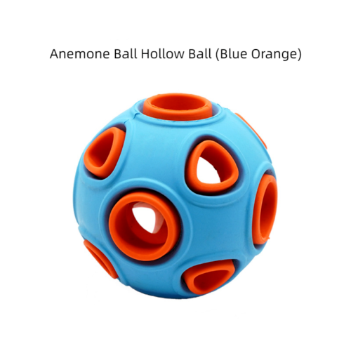 New Pet Toy Ringing Bell Bite Resistant Vocal Rubber Molar Training Ball