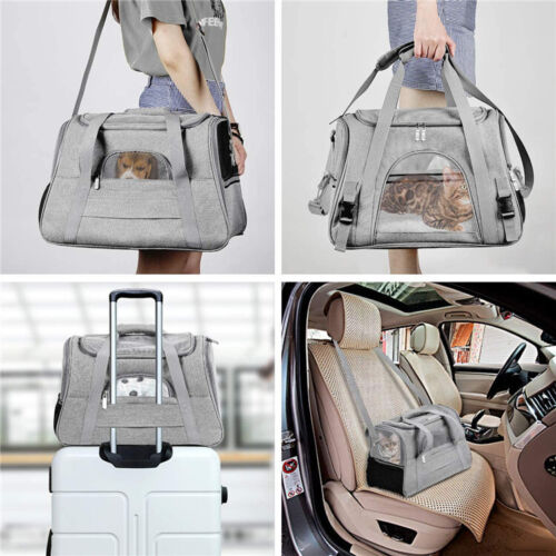 Cat Dog Comfort Tote Travel Bag Pet Carrier Bag Portable Large Shoulder Cage