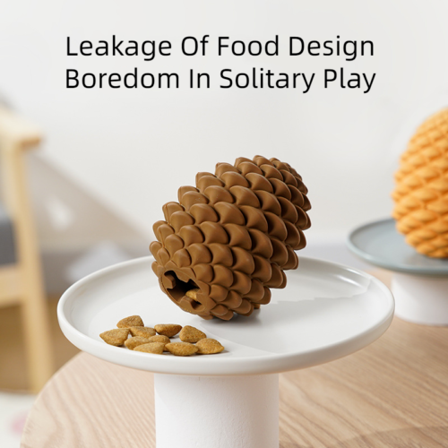 Dog Leaky Food Toy Bionic Pine Cone Interactive Pet Supplies Leaky Food Dog Toy