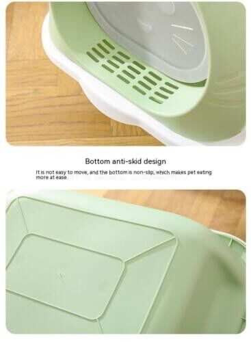 Fully Enclosed Anti-odor Anti-splash Cat Toilet Hooded Cat Litter Box Tray