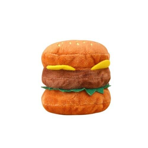 Hamburger Vocalized Plush Toy Grinding Teeth Cleaning Bite Resistant Dog Boredom