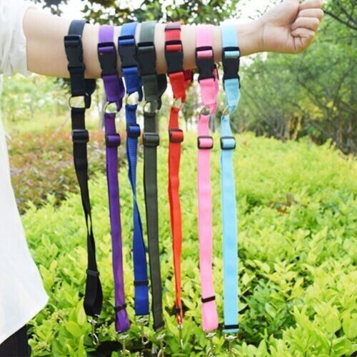 Nylon Adjustable Pet Dog Safety Seat Belt Harness Lead Vehicle Clip Travel Leash