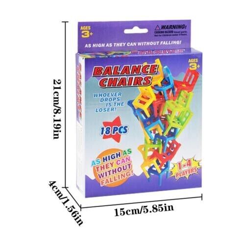 Family Board Game Balance Stacking Chairs Office Game Children Educational Toy