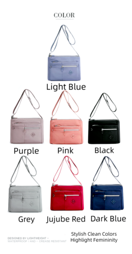 Women's Waterproof Single Shoulder Commute Crossbody Bag Large Capacity Bag