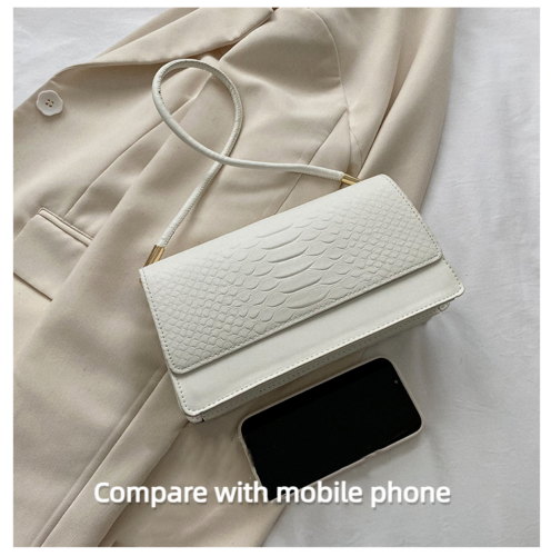 Women's Fashion Crocodile Print One Shoulder Retro Underarm Bag Fashion Bag