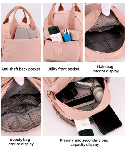 Women's Waterproof Fashion One Shoulder Bag Nylon Crossbody Bag Casual Bag