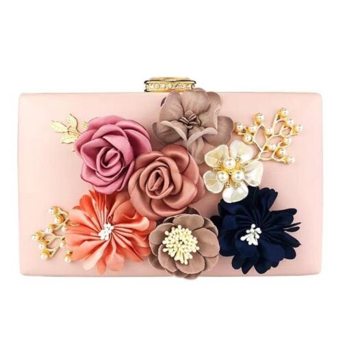 Women Ladies Evening Clutch Dinner Bag Purse Wedding Party Bridal Chain Handbag
