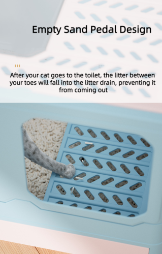 Simple Cleaning Drawer Type Pet Toilet Fully Anti-Splash Enclosed Cat Litter Box