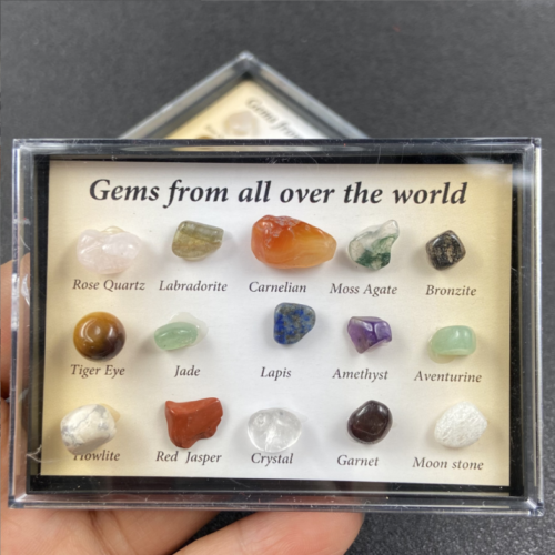 Polished Healing Crystal Natural Gemstone Collection Stone Gift idea Kit Set