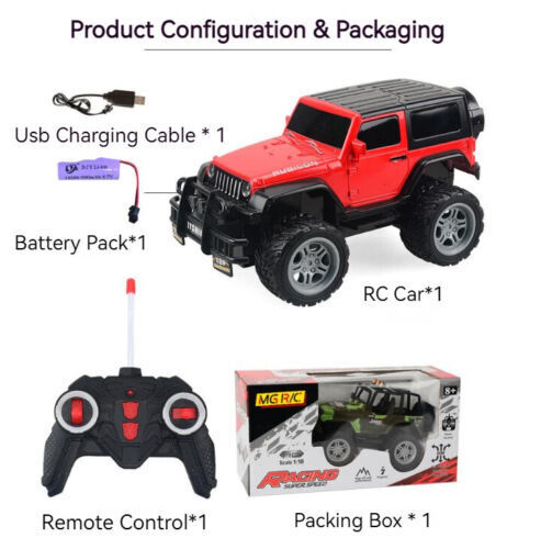 2.4GHz Alloy High Speed Remote Control Racing Buggy Electric Light Toy Car Gift