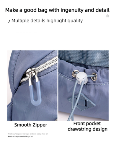 Waterproof Nylon Crossbody Lightweight Chest Bag Portable Single Shoulder Bag