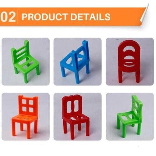 Family Board Game Balance Stacking Chairs Office Game Children Educational Toy