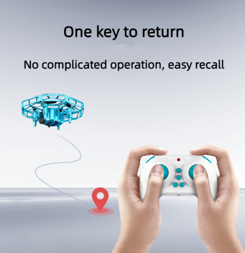 Mini Smart Gesture Sensing UFO Quadcopter Fall Resistant Suspension Aircraft Toy