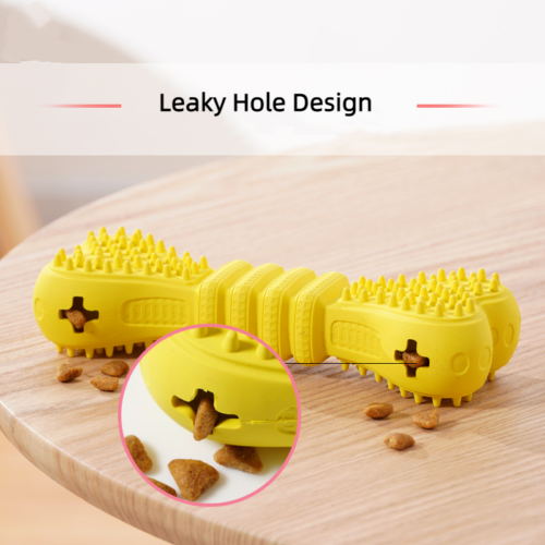Leaky Food Bone Shaped Pet Toys Dog Toy Gnawing Teeth Grinding Teeth Cleaning
