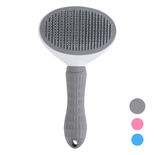Pet Stainless Steel Manual One-click Hair Removal Brush Pet Hair Removal Comb