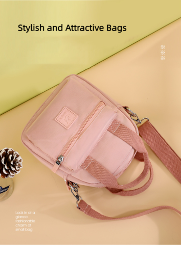 Women's Waterproof Fashion One Shoulder Bag Nylon Crossbody Bag Casual Bag