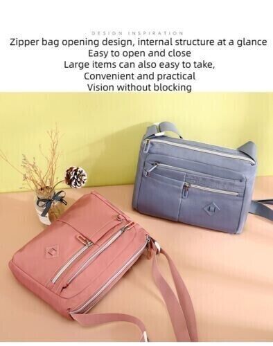 Women's Waterproof Single Shoulder Commute Crossbody Bag Large Capacity Bag