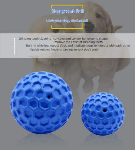 Bite Resistant Pet Interactive Tooth Cleaning Rubber Toy Dog Vocalizing Toys