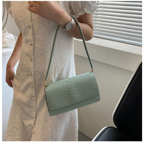 Women's Fashion Crocodile Print One Shoulder Retro Underarm Bag Fashion Bag