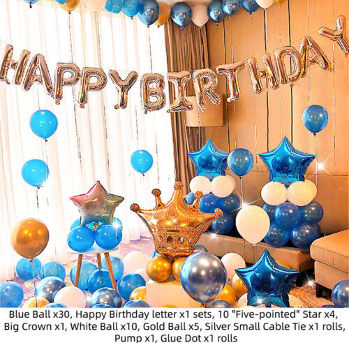 Cartoon Children's Birthday Banquet Scene Layout Birthday Balloon Set Decoration