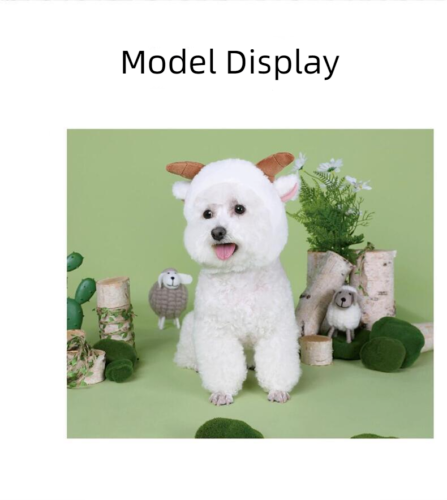 New Cartoon Animal Pet Hat Cat Dog Head Cover Cute Decorative Accessories