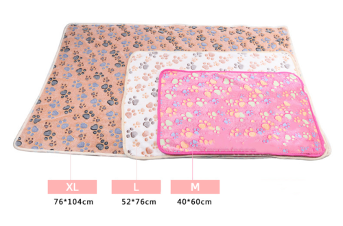 Pet Comfortable Four Seasons Warm Coral Velvet Blanket Dog Kennel Cat Kennel Mat
