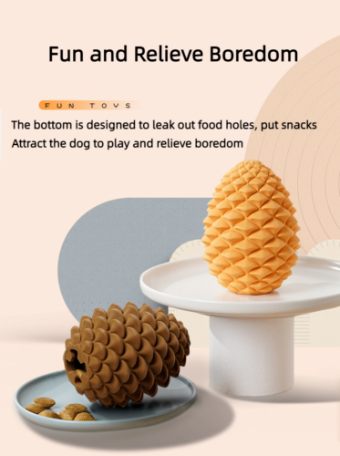 Dog Leaky Food Toy Bionic Pine Cone Interactive Pet Supplies Leaky Food Dog Toy