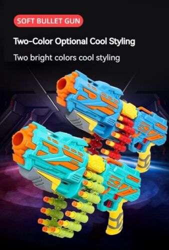 Manual dual mode Soft EVA Bomb bullet gun Continuous Single Shooting Fire Toy