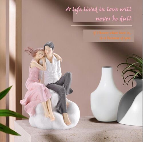 Wedding Gift Idea Birthday Table Figurine Resin Decoration Young Lover Couple