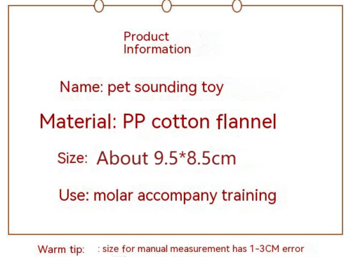 Hamburger Vocalized Plush Toy Grinding Teeth Cleaning Bite Resistant Dog Boredom
