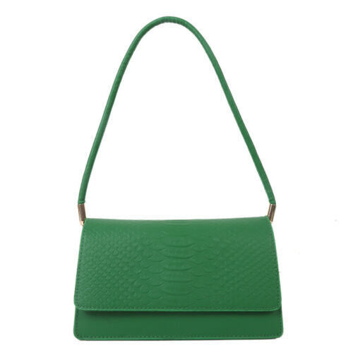 Women's Fashion Crocodile Print One Shoulder Retro Underarm Bag Fashion Bag