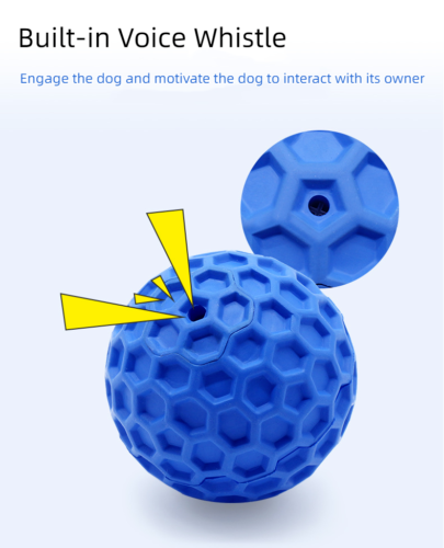 Bite Resistant Pet Interactive Tooth Cleaning Rubber Toy Dog Vocalizing Toys