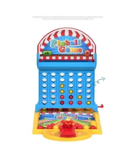 Mini Pinball Game Indoor Table Games Shooting Desktop Toy Set Kids Boys Gift
