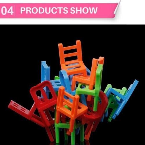 Family Board Game Balance Stacking Chairs Office Game Children Educational Toy
