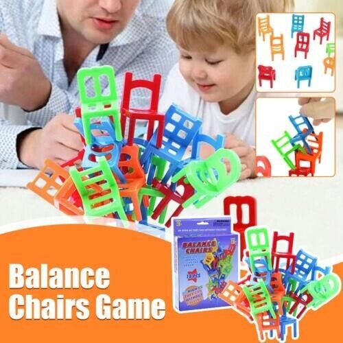 Family Board Game Balance Stacking Chairs Office Game Children Educational Toy