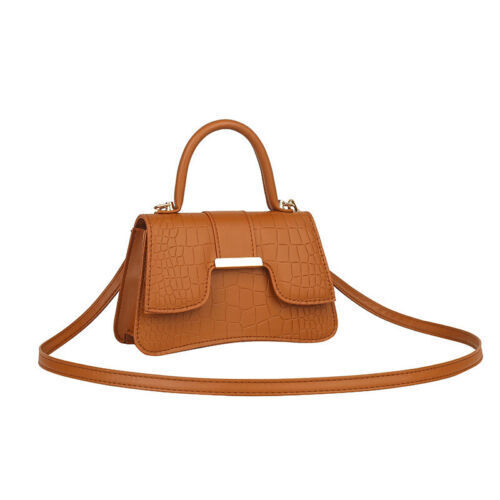 Women's Fashion Crocodile Stripe Simple Handbag Shoulder Bag Crossbody Bag