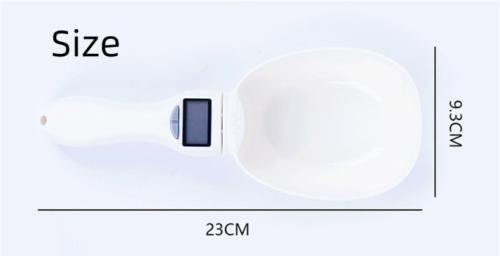 Pet Electronic Weighing Measuring Bowl Pet Dog Food Cat Food Measuring Spoon