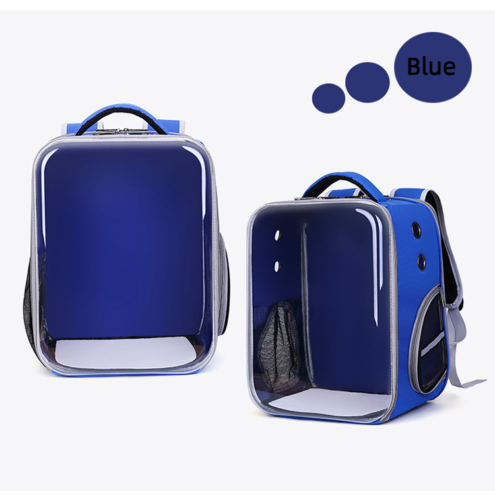 Pet Outdoor Breathable Foldable Clear Large Space Backpack Handheld Shoulder Bag