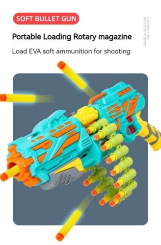 Manual dual mode Soft EVA Bomb bullet gun Continuous Single Shooting Fire Toy
